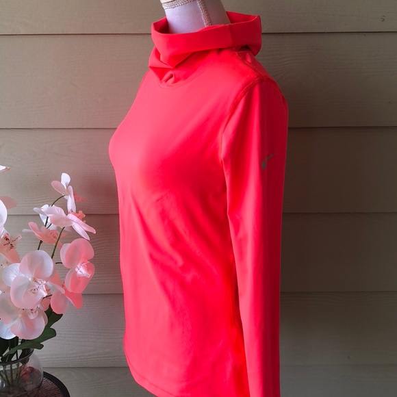Nike Tops - Nike Pro•Neon Pink Hoodie
